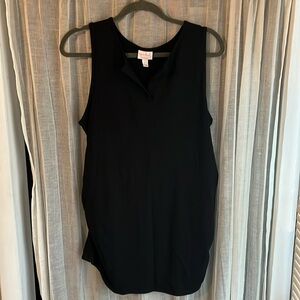 Isabel Maternity by Ingrid and Isabel Black Ribbed Tank